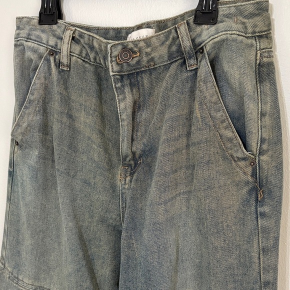 PacSun Faded Blue Denim Pants- Jessie High Rise Baggy - Picture 1 of 11